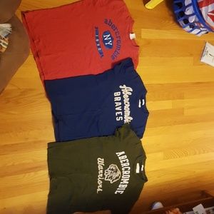 Lot of 3 Abercrombie and Fitch shirts youth xl
